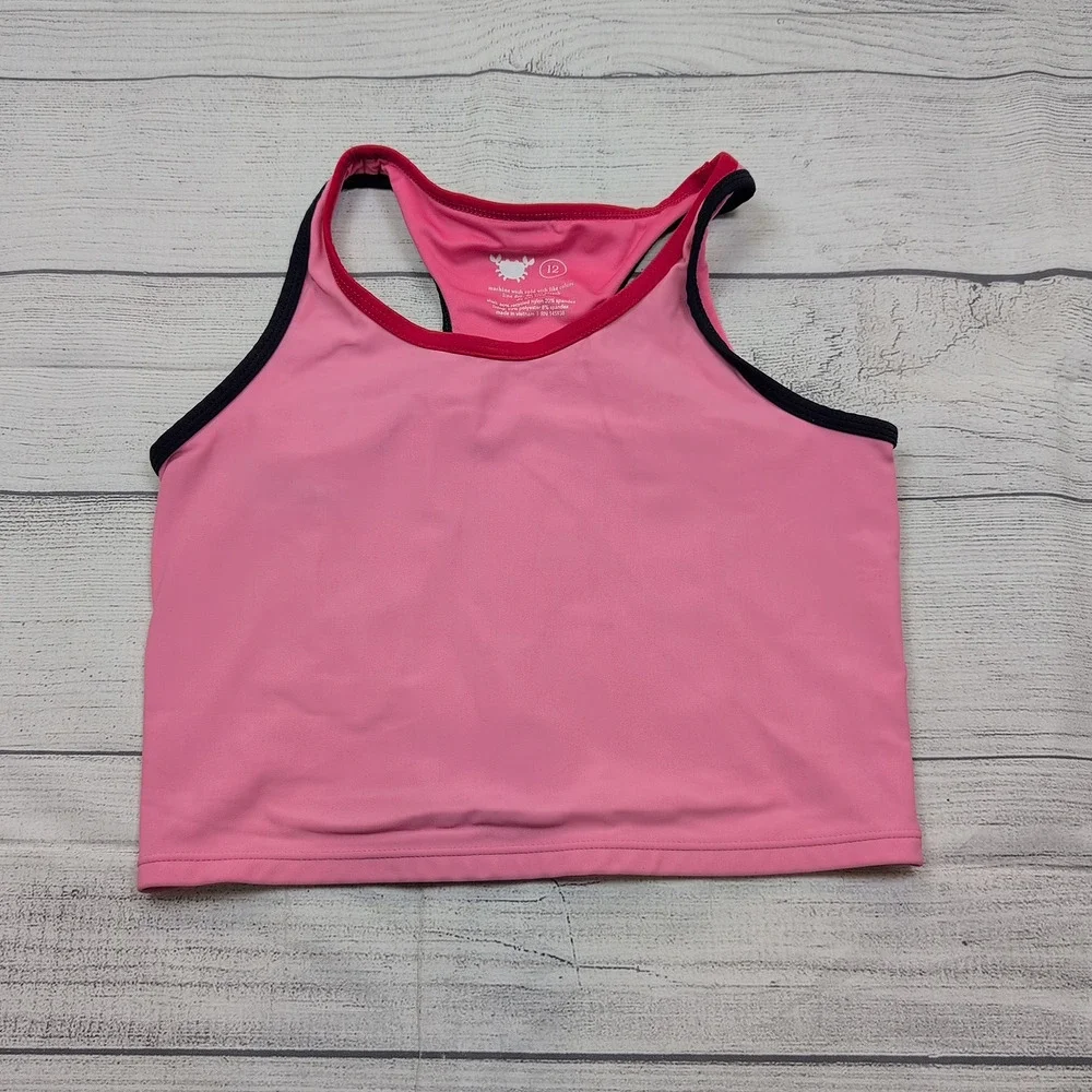 12 Primary Pink Tankini Top